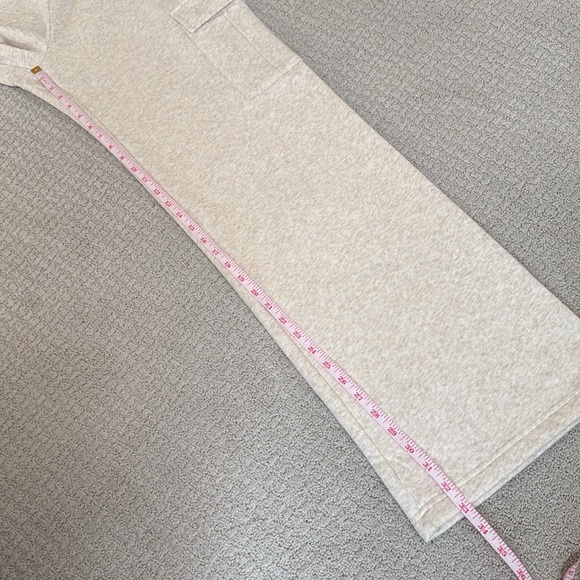 Vitality/Balance Athletica Cozy Cargo Trouser Wide Leg Sweatpants Oat Marl/Cream - Picture 9 of 9